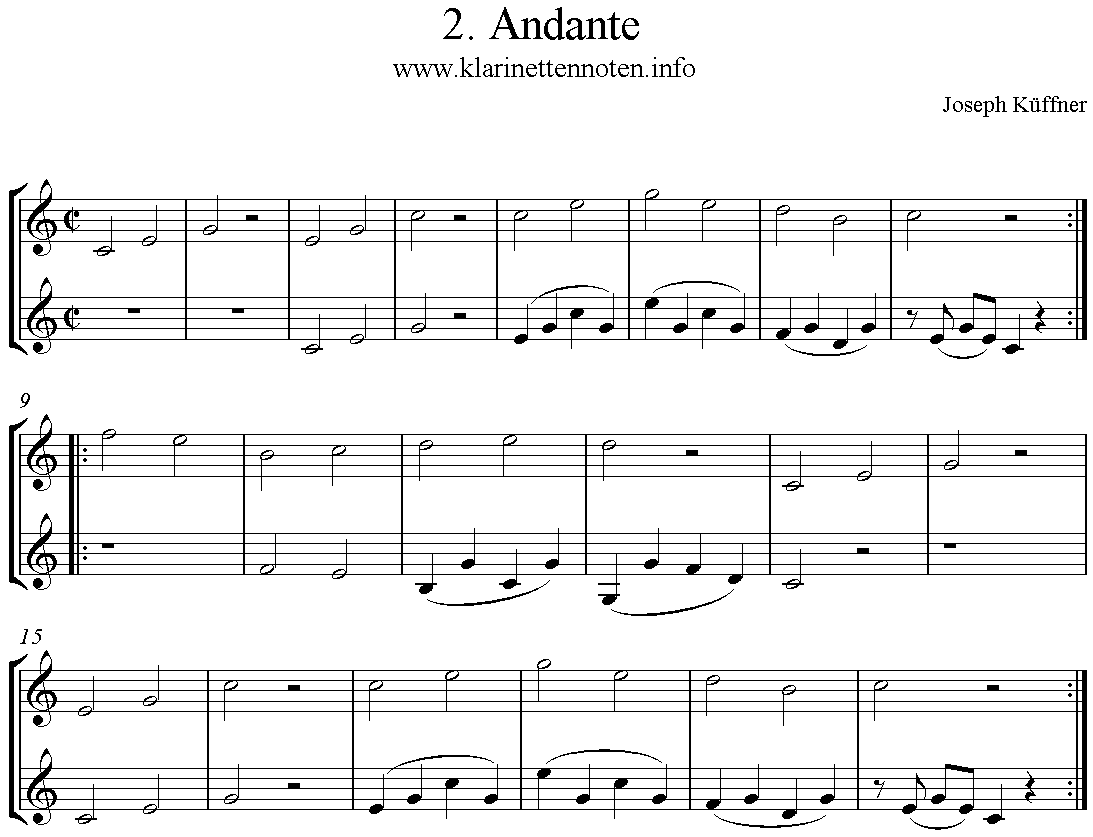 24 instruktive Duette- Joseph Küffner -02 Andante